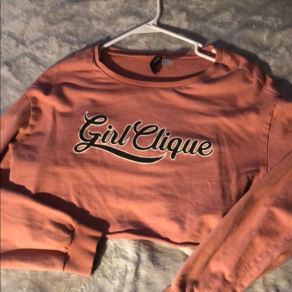 Long sleeve crop top